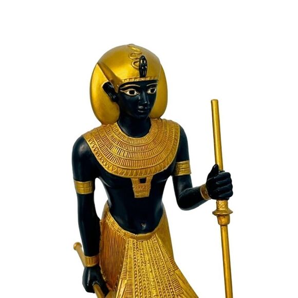 Egyptian Guardian Statue of King Tutankhamun Sculture by Veronese 8" - Picture 6 of 7